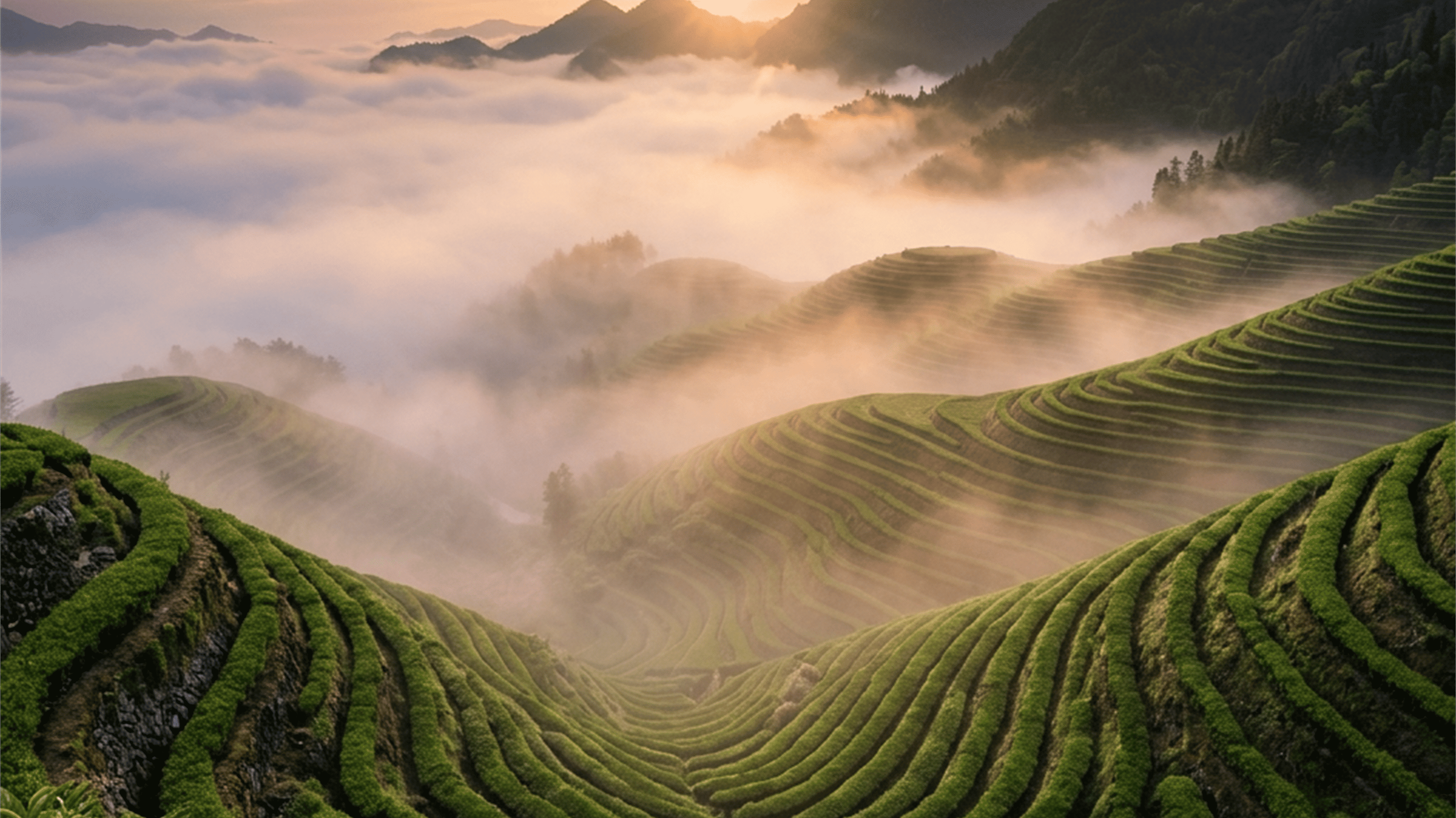 Jingshan tea terraces